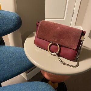 REFURBISHMENT PROJECT Chloe Small Faye Plum Purple Handbag